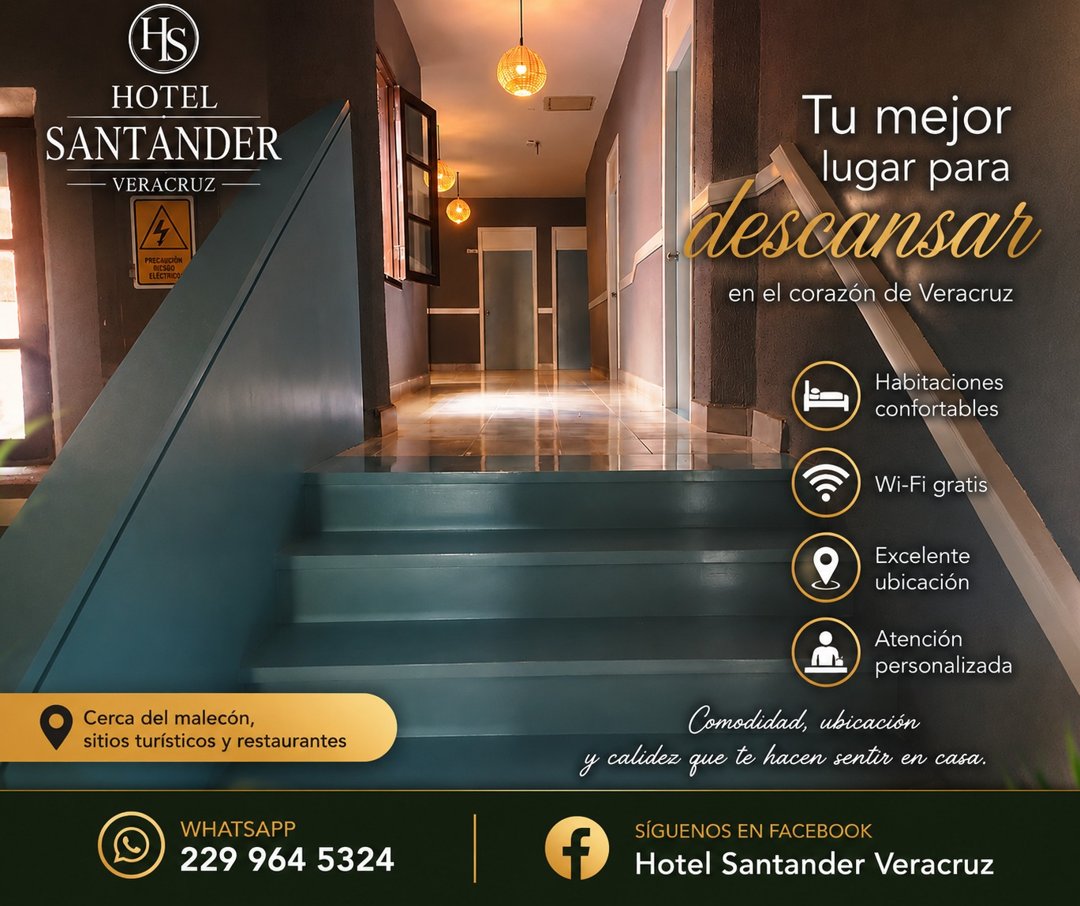 Anuncio de Hotel Santander Veracruz: Hospedaje