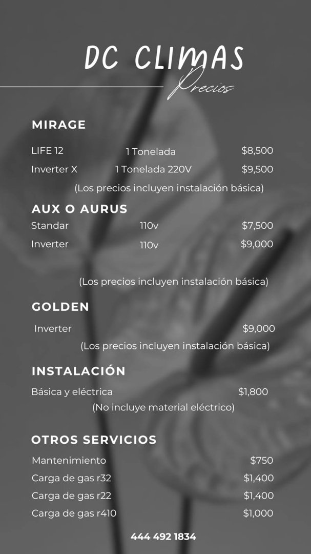 Anuncio de JS Climas y servicios: instalación de aires acondicionados