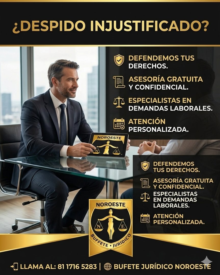 Anuncio de Buffete Jurídico Noroeste