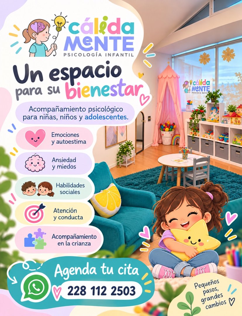 Anuncio de calidamentepsic: psicología infantil