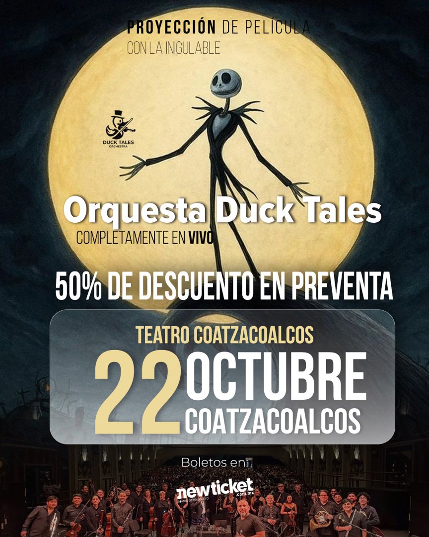 Anuncio de El Extraño Mundo de Jack - Orquesta Sinfónica en Vivo: Orquesta Sinfónica en Vivo