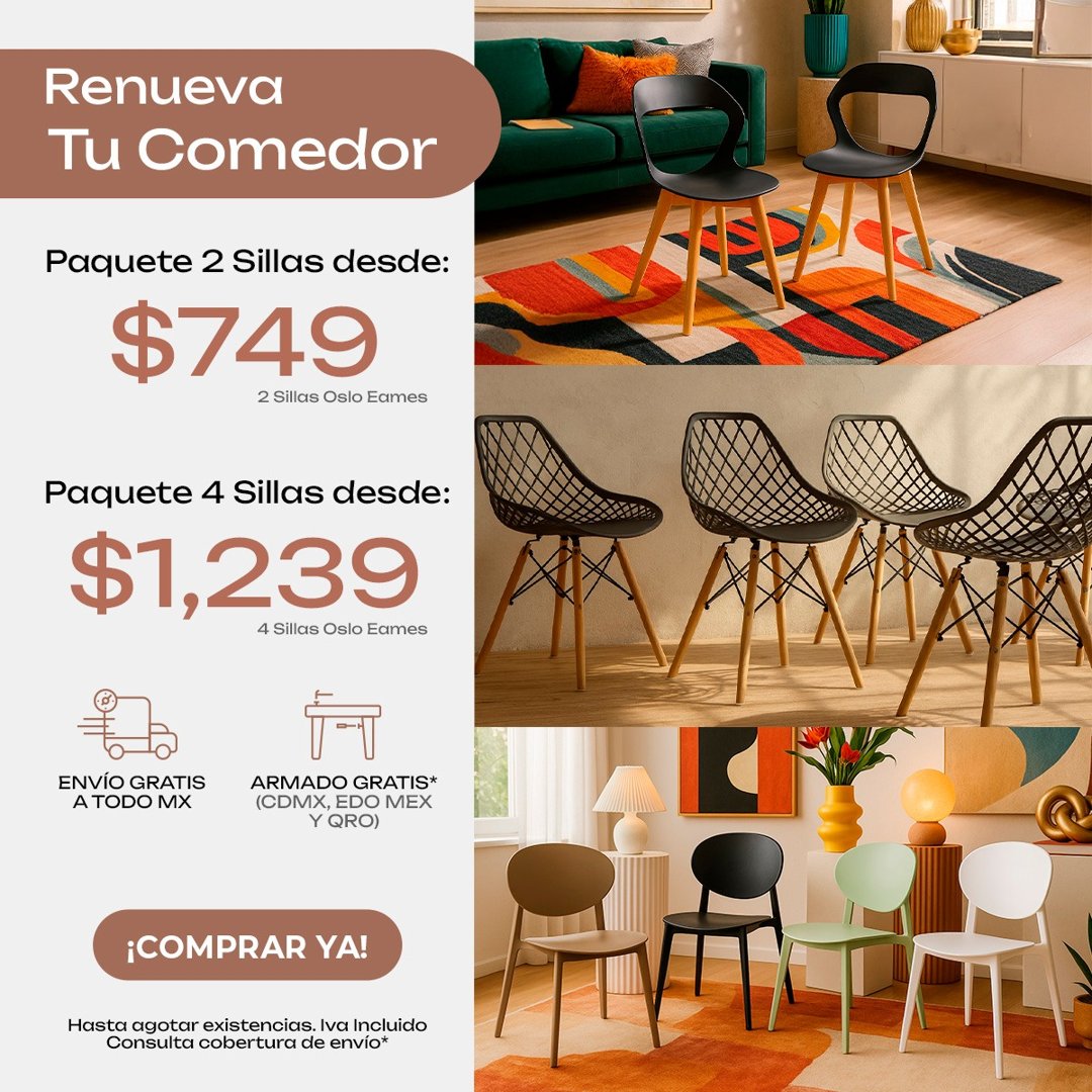 Anuncio de Mundo In Muebles: Paquetes de sillas