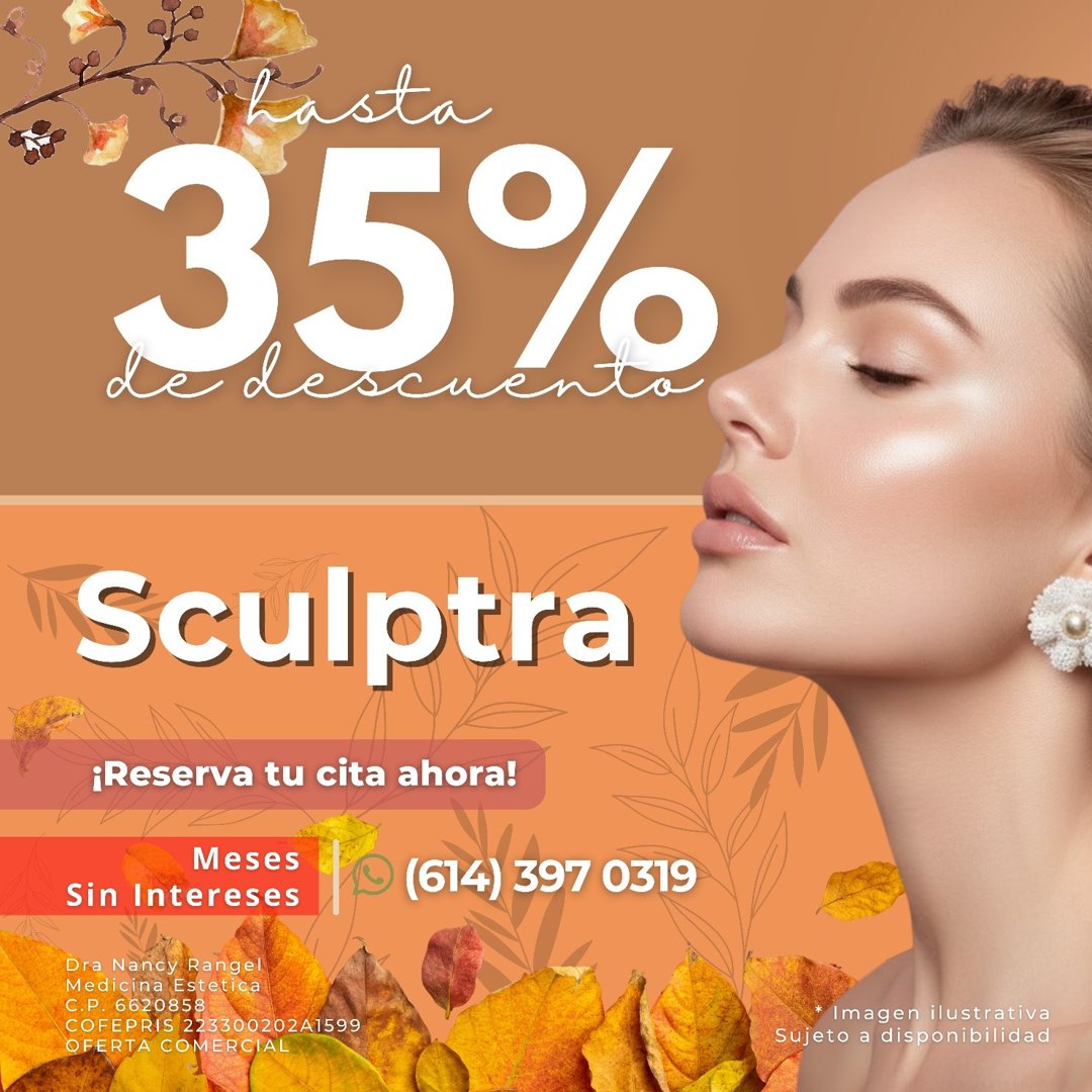 Anuncio de Medicina Estetica Antienvejecimiento y Regenerativa.: Sculptra