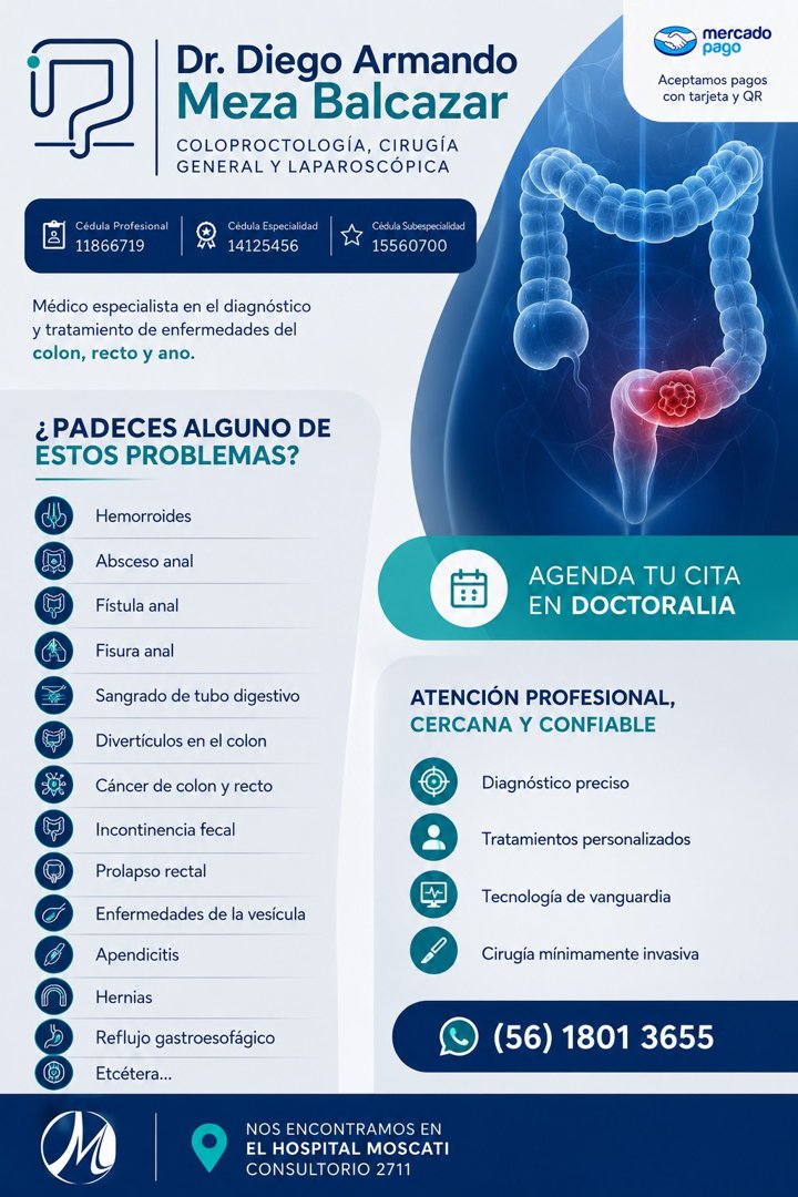 Anuncio de Dr. Diego A. Meza Balcazar