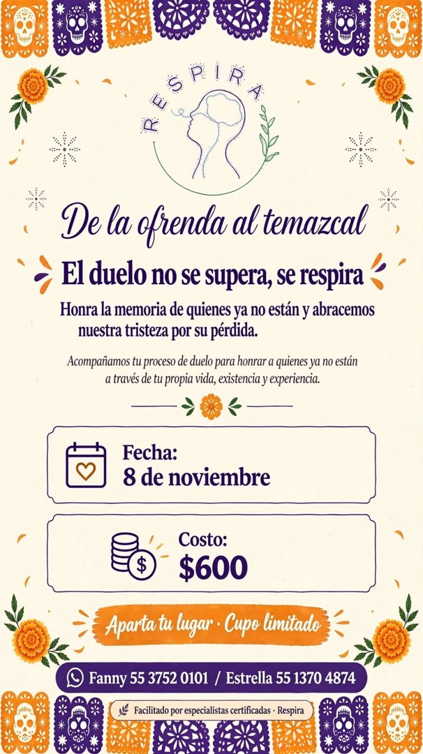Anuncio de Respira: Apoyo psicológico para duelo