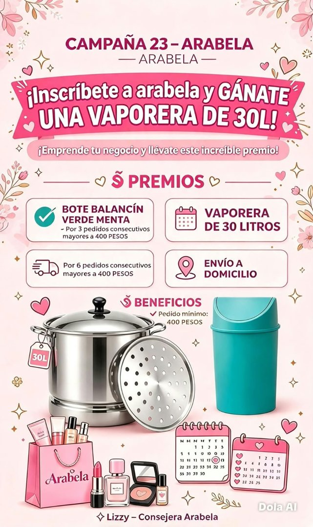 Anuncio de Arabela Cd Constitución, Loreto , Mulegé Y La Paz: Venta por catálogo de cosméticos y artículos para el hogar
