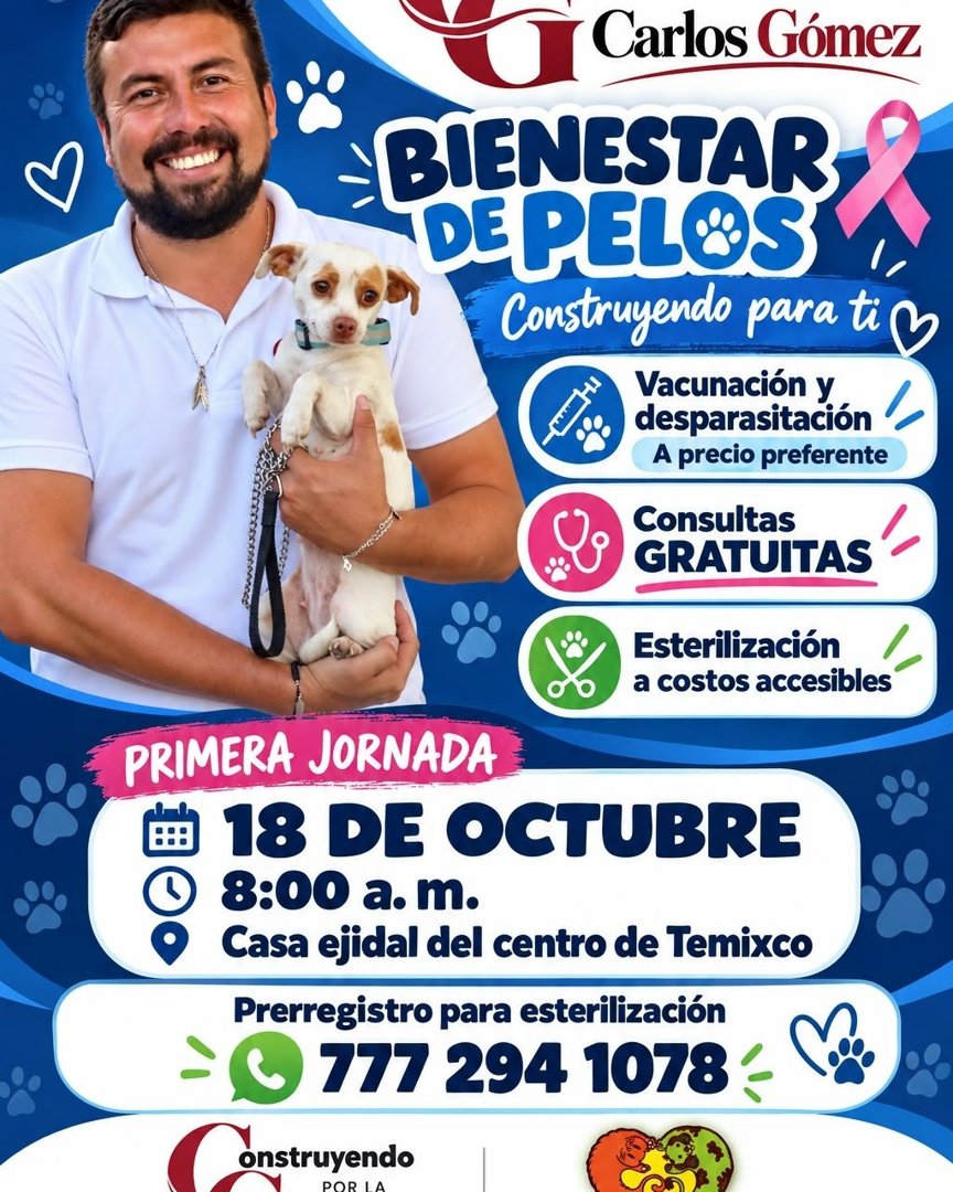 Anuncio de Ferias De Adopción Cuernavaca: Esterilización y vacunación de mascotas