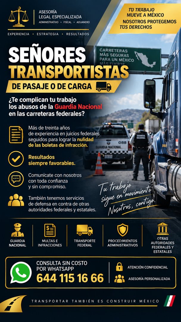 Anuncio de AAA Abogados Administrativos, Fiscalistas y Aduaneros: Asesoría legal especializada para transportistas