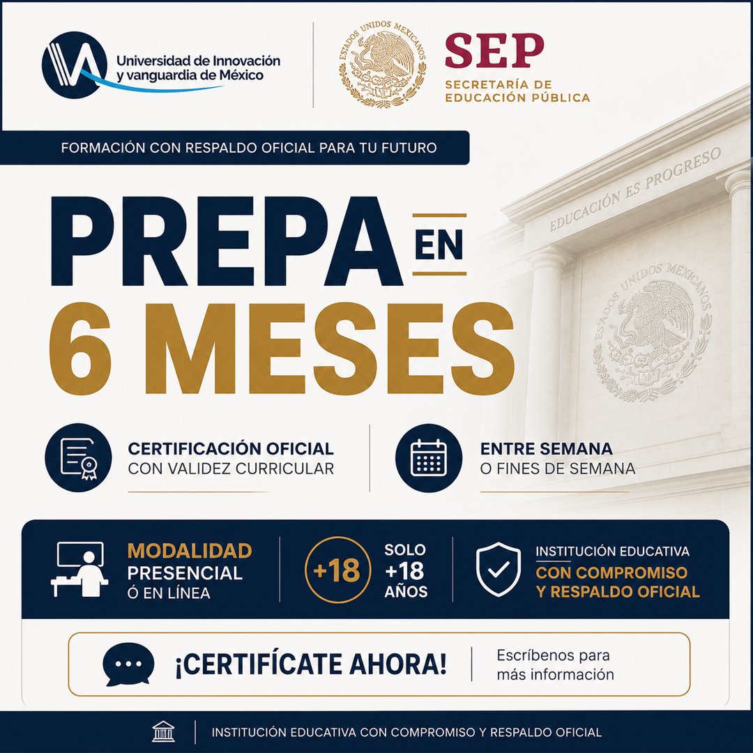 Anuncio de Preparatoria GDL: preparatoria