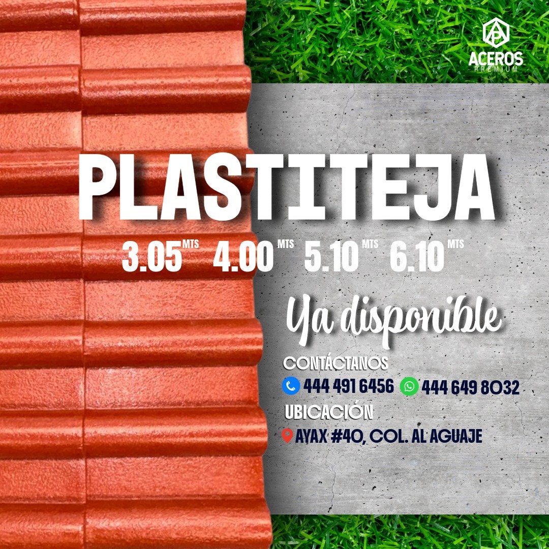 Anuncio de Aceros Premium: Plastiteja