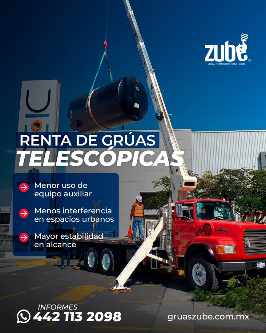 Anuncio de Gruas Zube