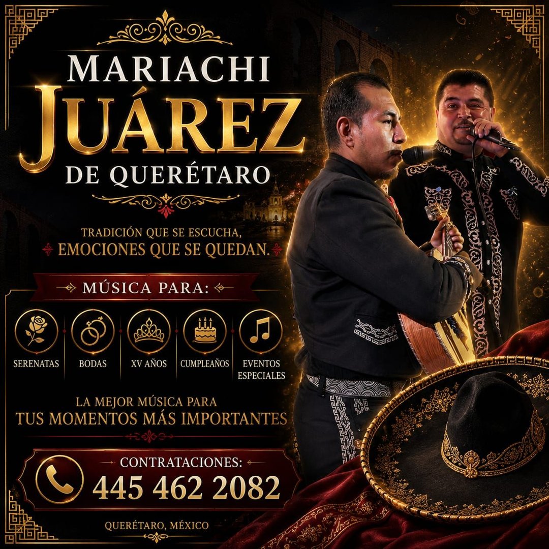Anuncio de Mariachi Juárez: Mariachi Juárez de Querétaro