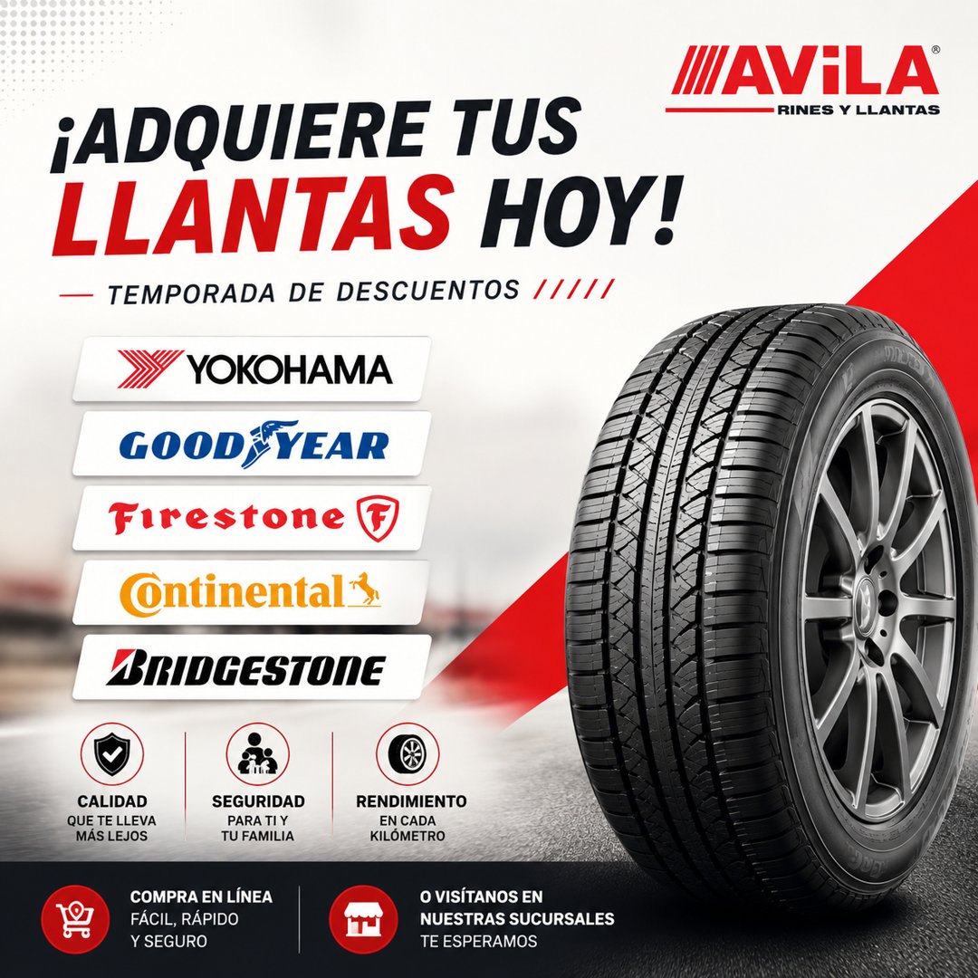 Anuncio de Rines y Llantas Avila Oficial: llantas y rines