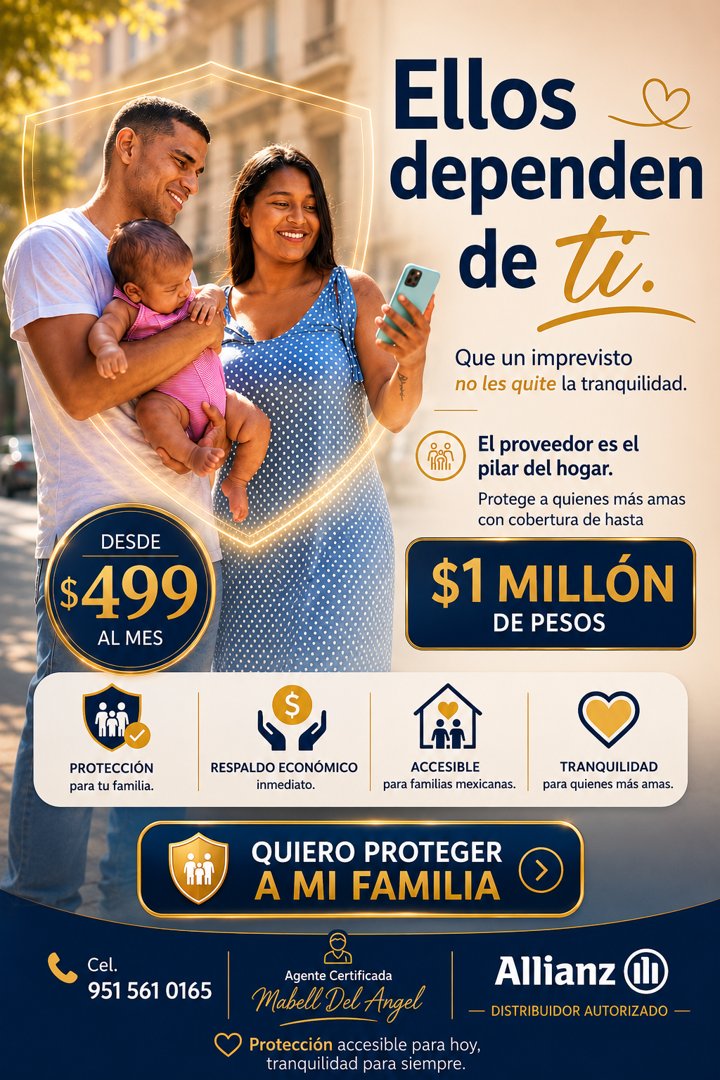 Anuncio de Mabell Del Angel - Asesora Financiera: seguro de protección familiar