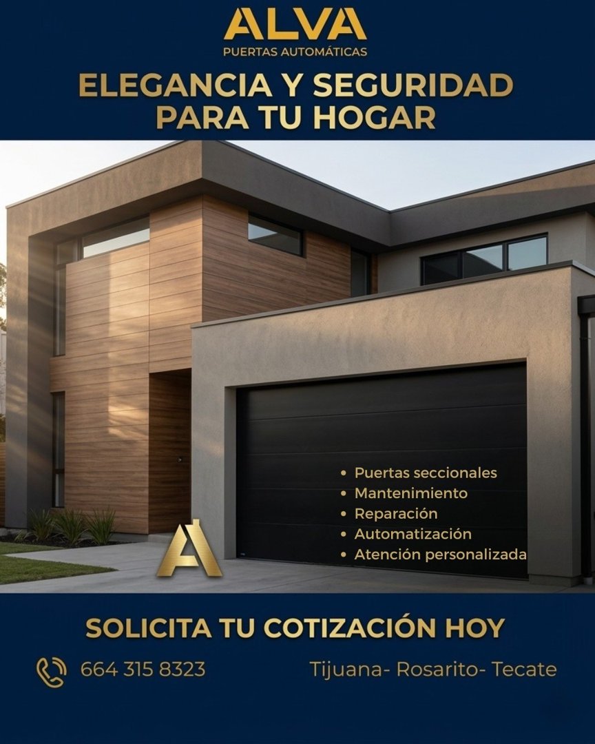 Anuncio de ALVA Puertas Automáticas: Puertas automáticas residenciales