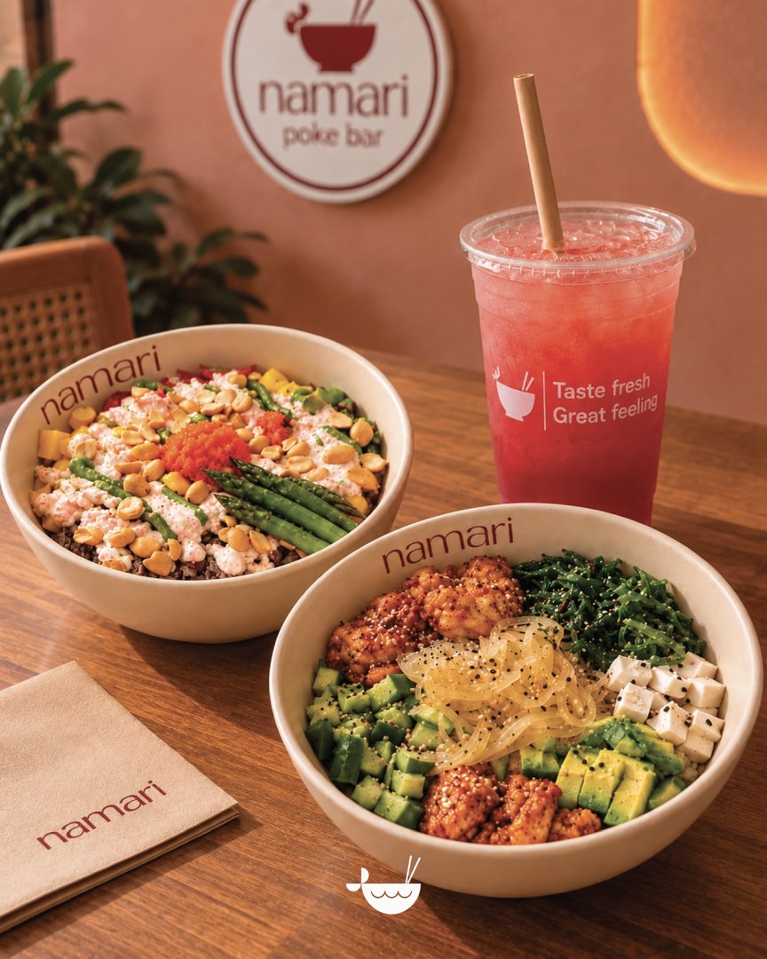 Anuncio de Namari poke bar: poke bar