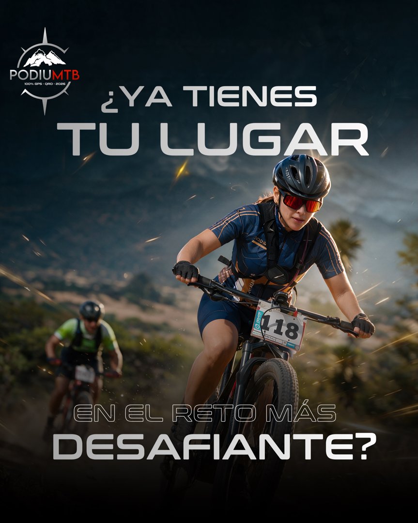 Anuncio de Pódiumtb: Evento de ciclismo de montaña (MTB) con rutas de 40, 70 y 100 km