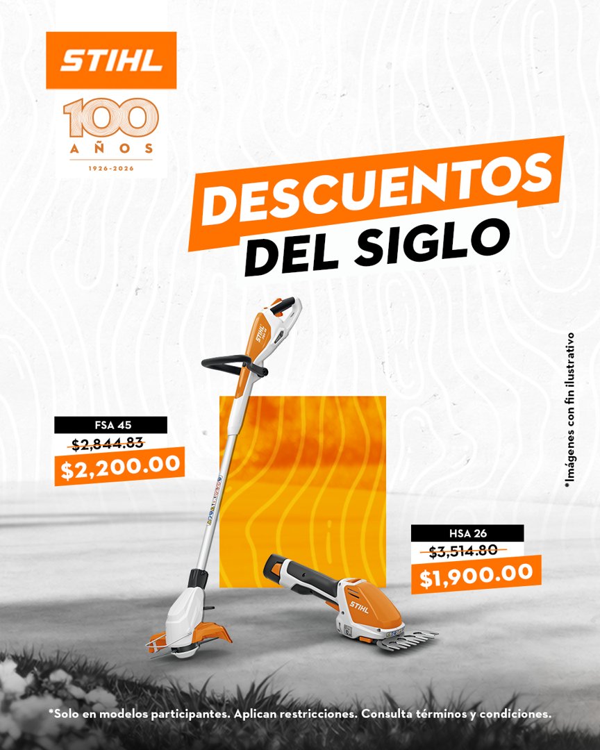 Anuncio de STIHL: herramientas de poda y deshierbe