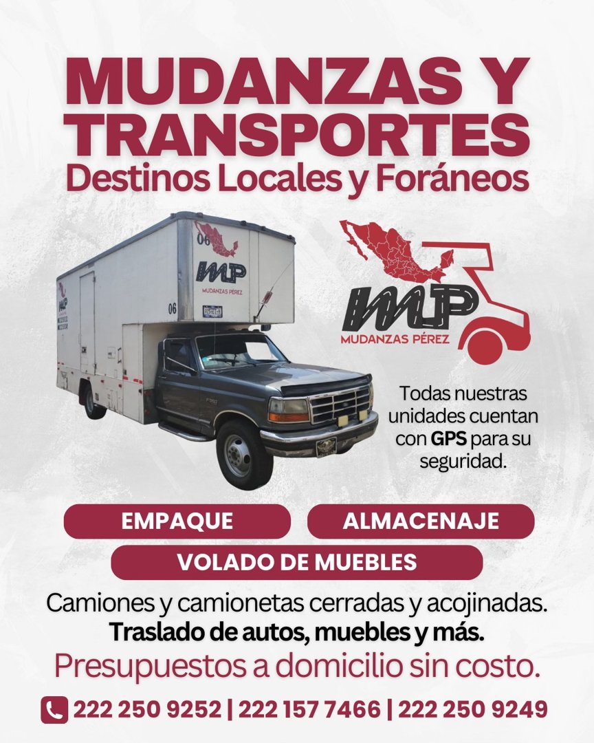 Anuncio de Mudanzas y Transportes Pérez: Mudanzas y transportes