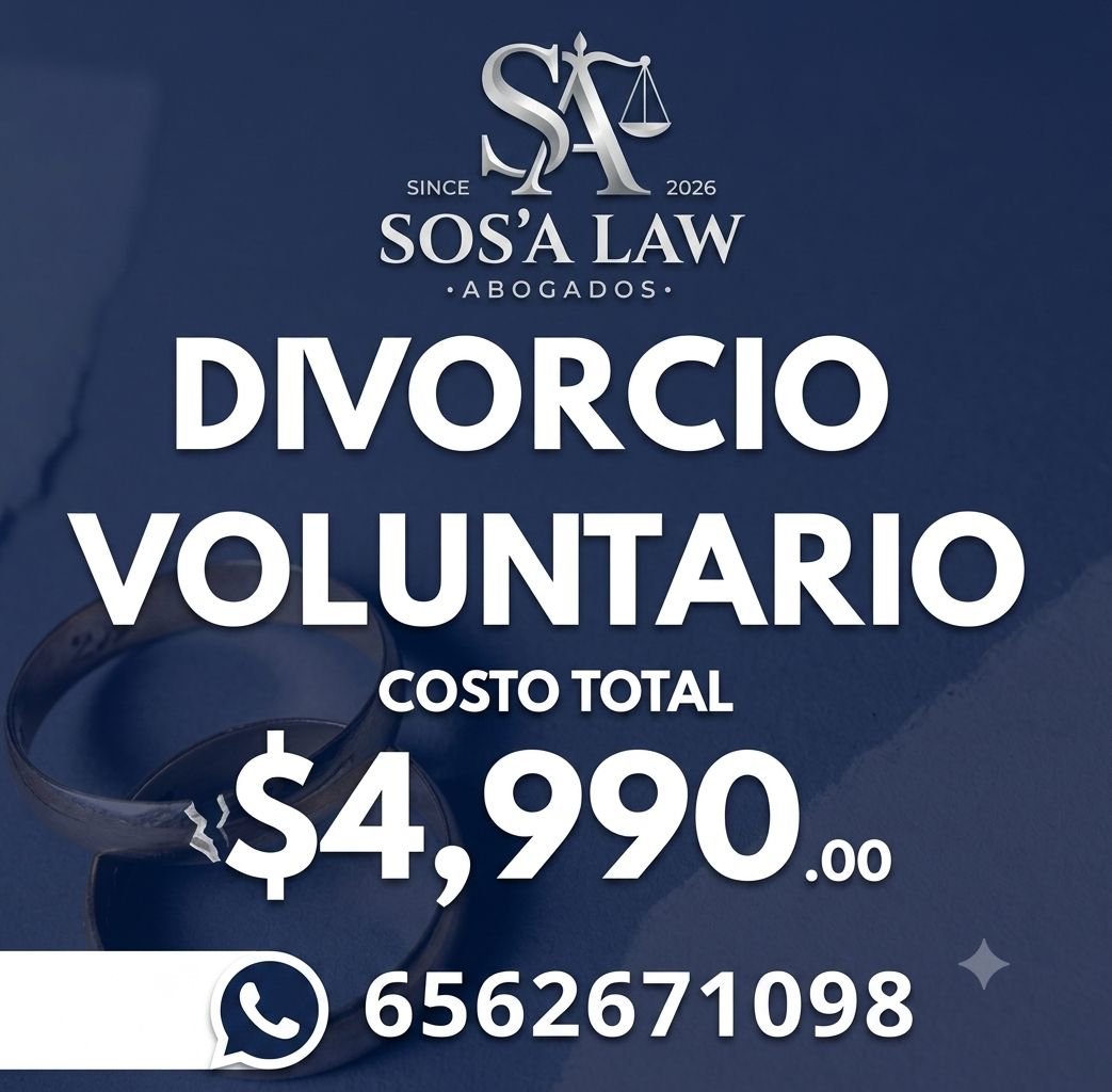 Anuncio de SOS'A LAW: Divorcio voluntario