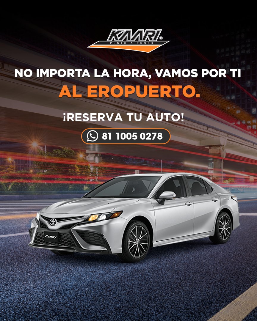 Anuncio de Kaari Punto a Punto: Transporte al aeropuerto