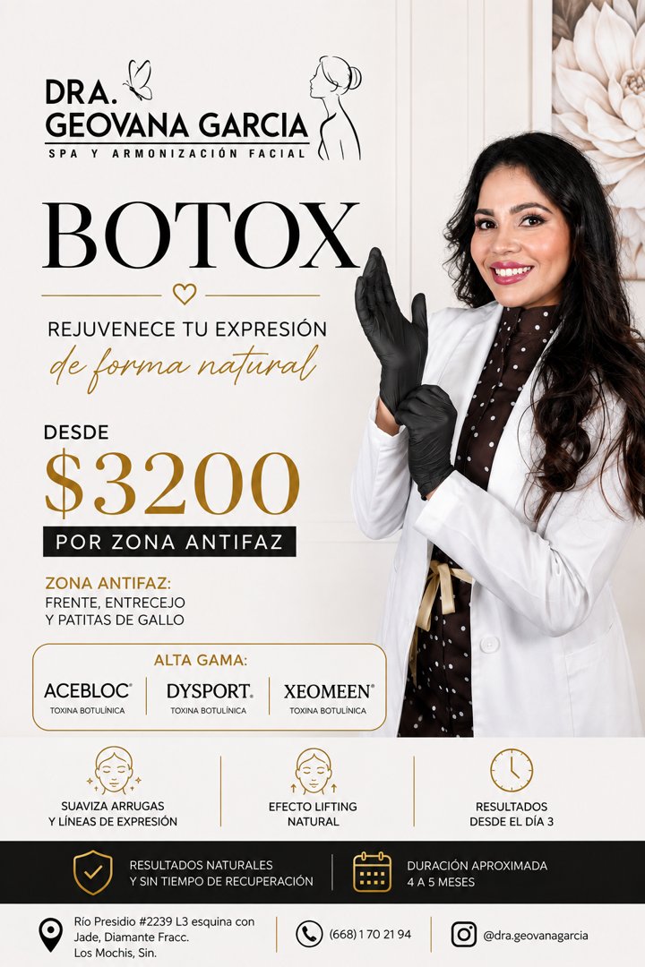 Anuncio de Dra. Geovana Garcia - Medical Spa: Botox