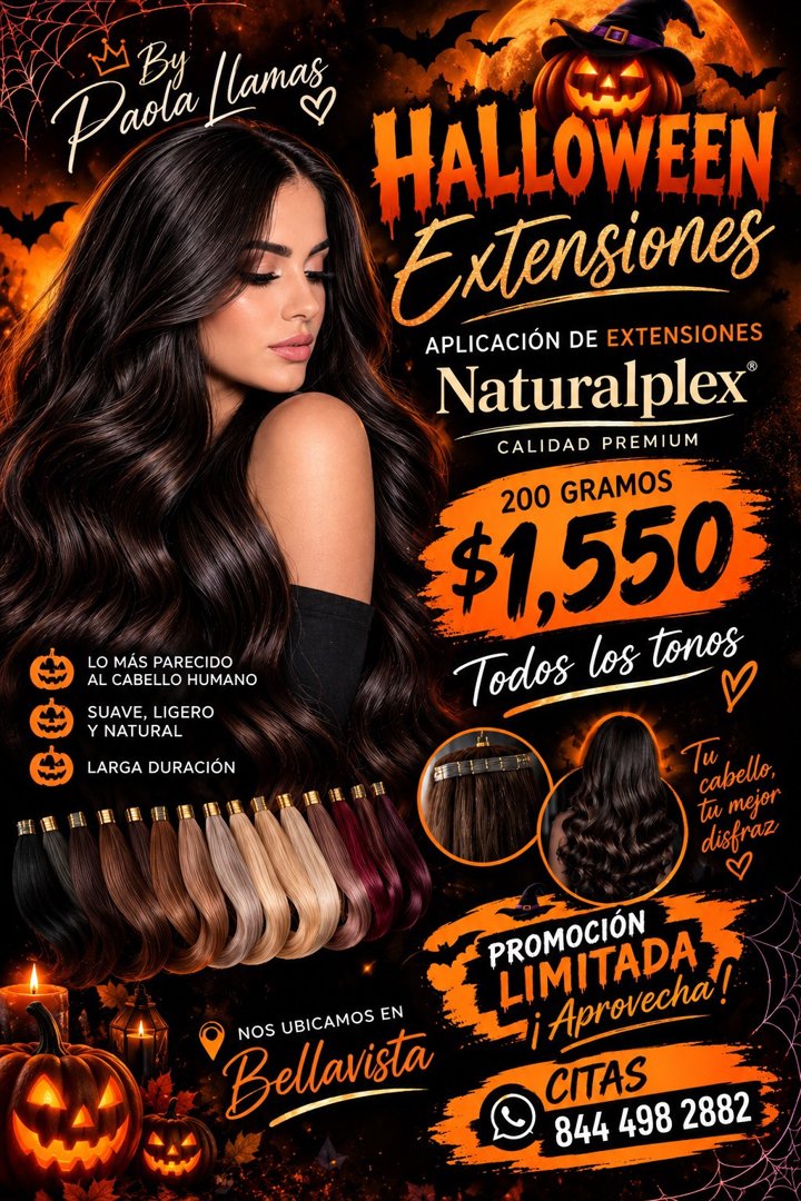 Anuncio de alaciados y extensiónes: alaciados y extensiónes