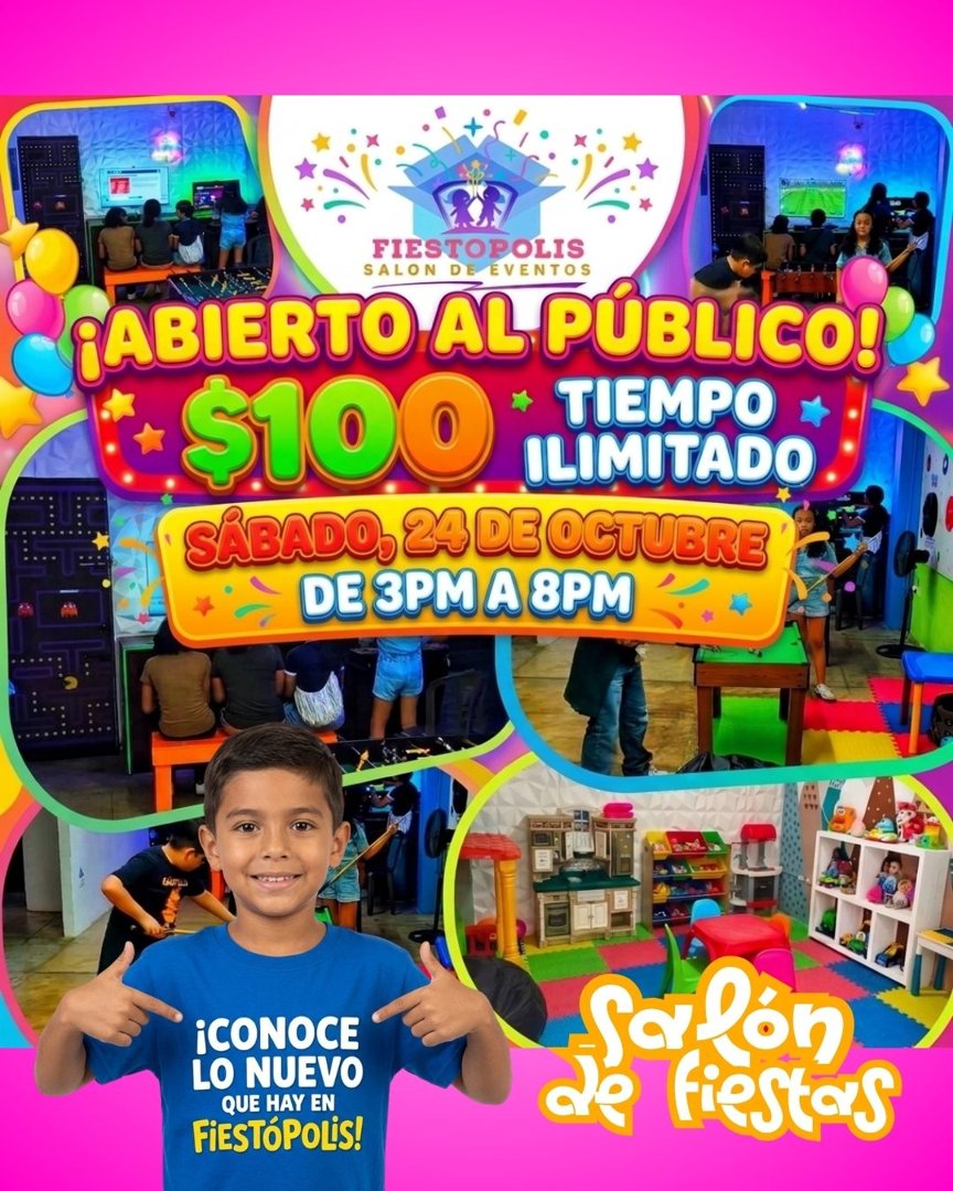 Anuncio de Fiestopolis Coatza