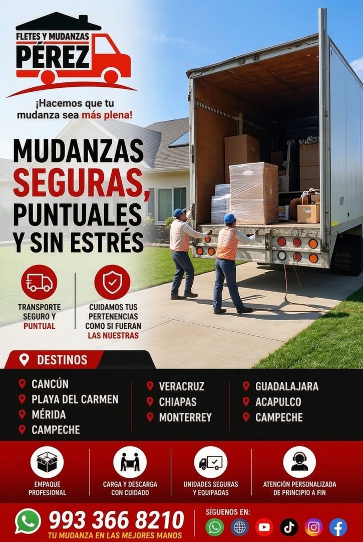 Anuncio de Mudanzas Pérez