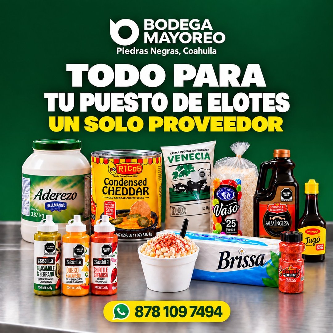 Anuncio de Bodega Mayoreo: abarrotes y autoservicio