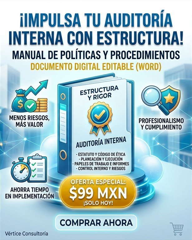 Anuncio de Vértice: Manual de auditoría interna