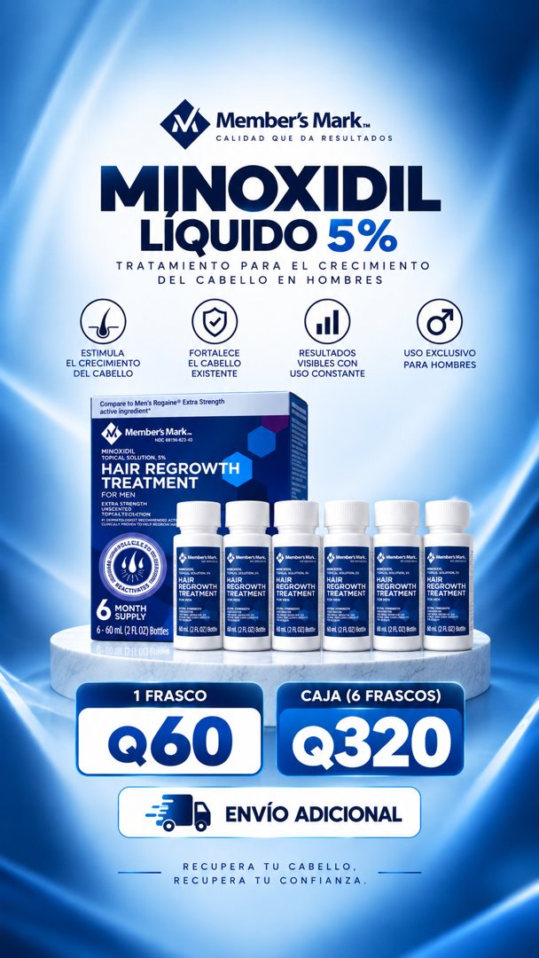 Anuncio de Norven GT: Minoxidil 5% para barba y cabello