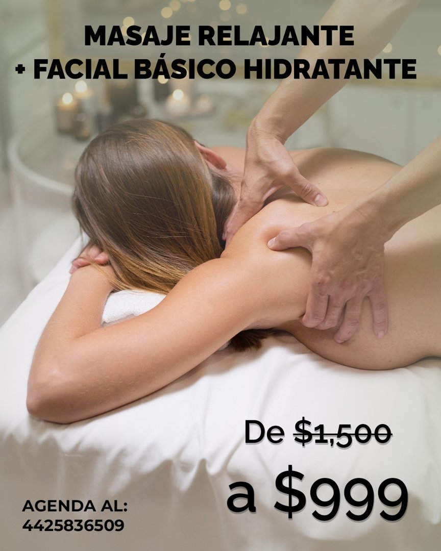 Anuncio de Lumagō Centro estético & Wellness: Masaje relajante + facial hidratante