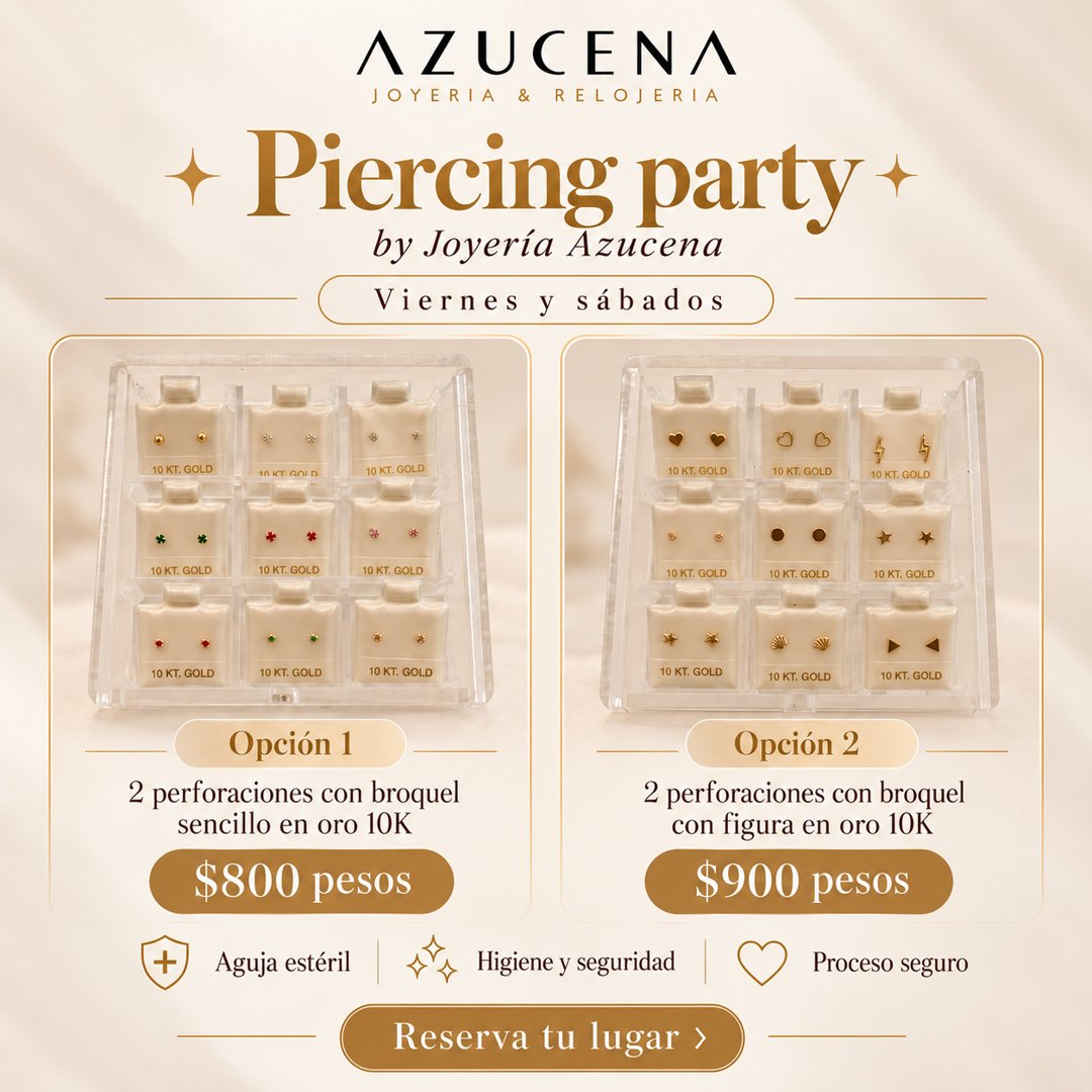 Anuncio de Azucena Joyería & Relojes: Piercing con broche de oro 10K