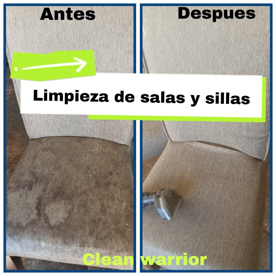 Anuncio de Clean Warrior: Limpieza de salas y sillas