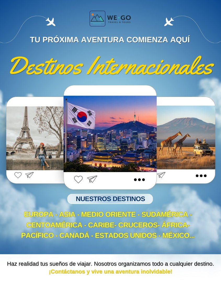 Anuncio de Wego Travel & Tours: agencia de viajes
