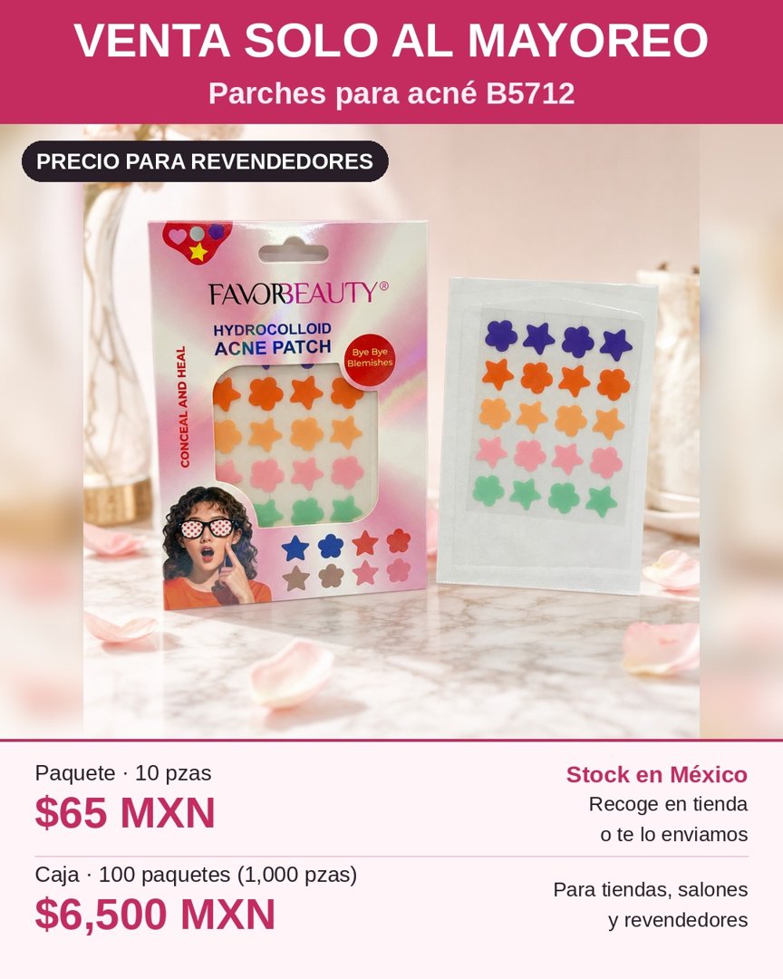 Anuncio de FavorBeauty Online: parches para acné
