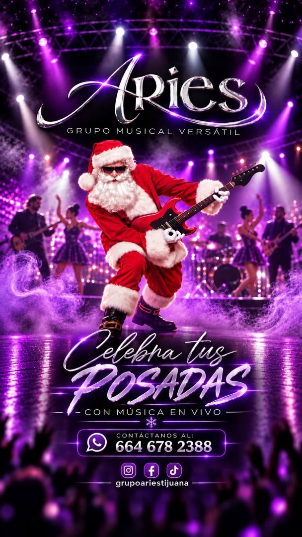 Anuncio de Aries - Grupo Musical Versátil: grupo musical