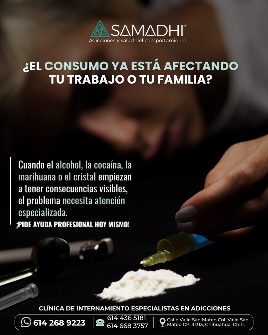 Anuncio de Centro Samadhi: internamiento especializado en adicciones