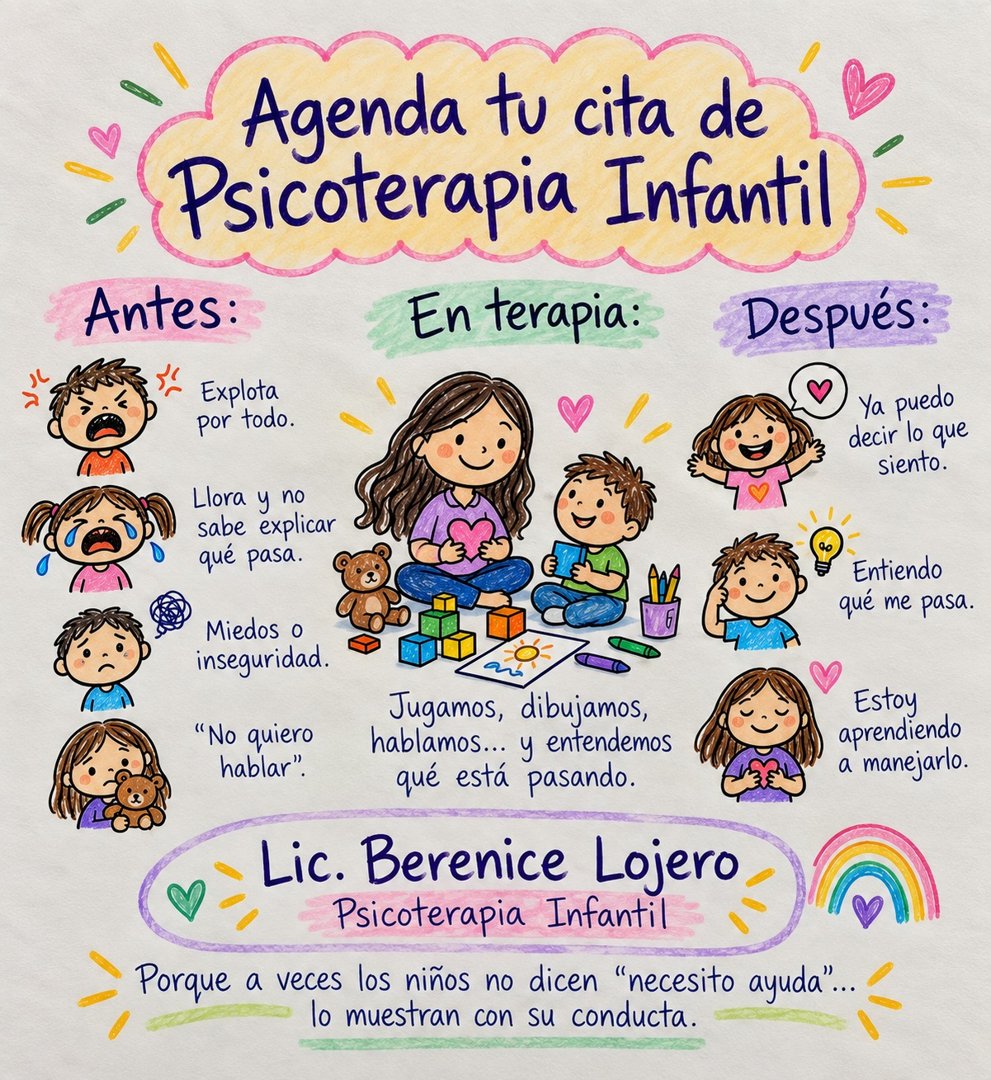 Anuncio de Berenice Lojero: Psicoterapia infantil