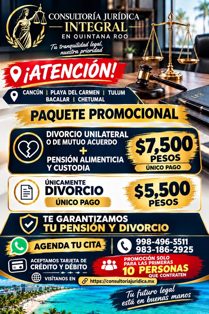 Anuncio de Consultoría Jurídica Integral en Quintana Roo: Consultoría Jurídica Integral