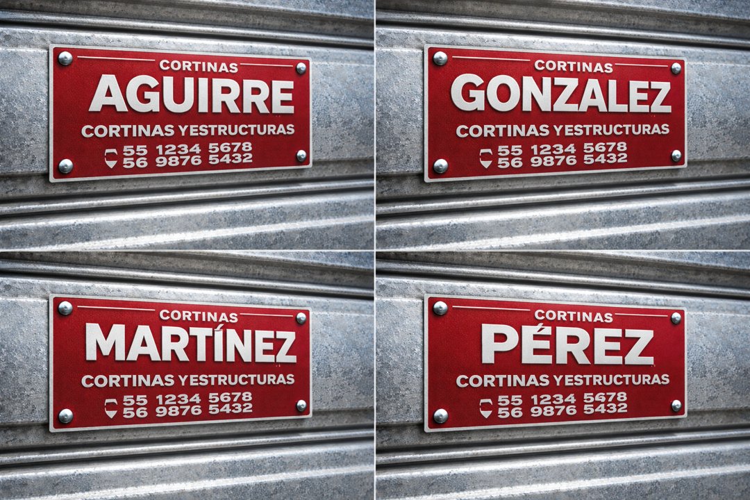 Anuncio de Marcas de Fuego: placas metálicas personalizadas