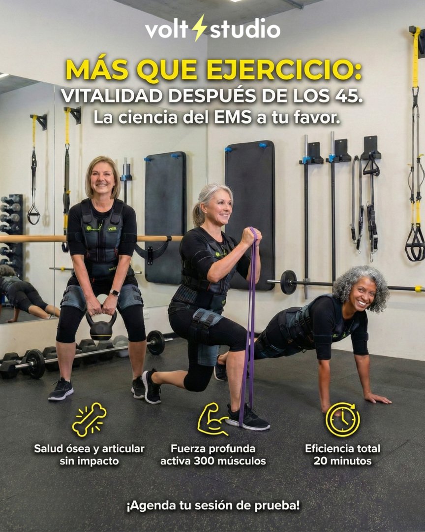 Anuncio de Volt Studio: sesión de prueba de entrenamiento con electroestimulación
