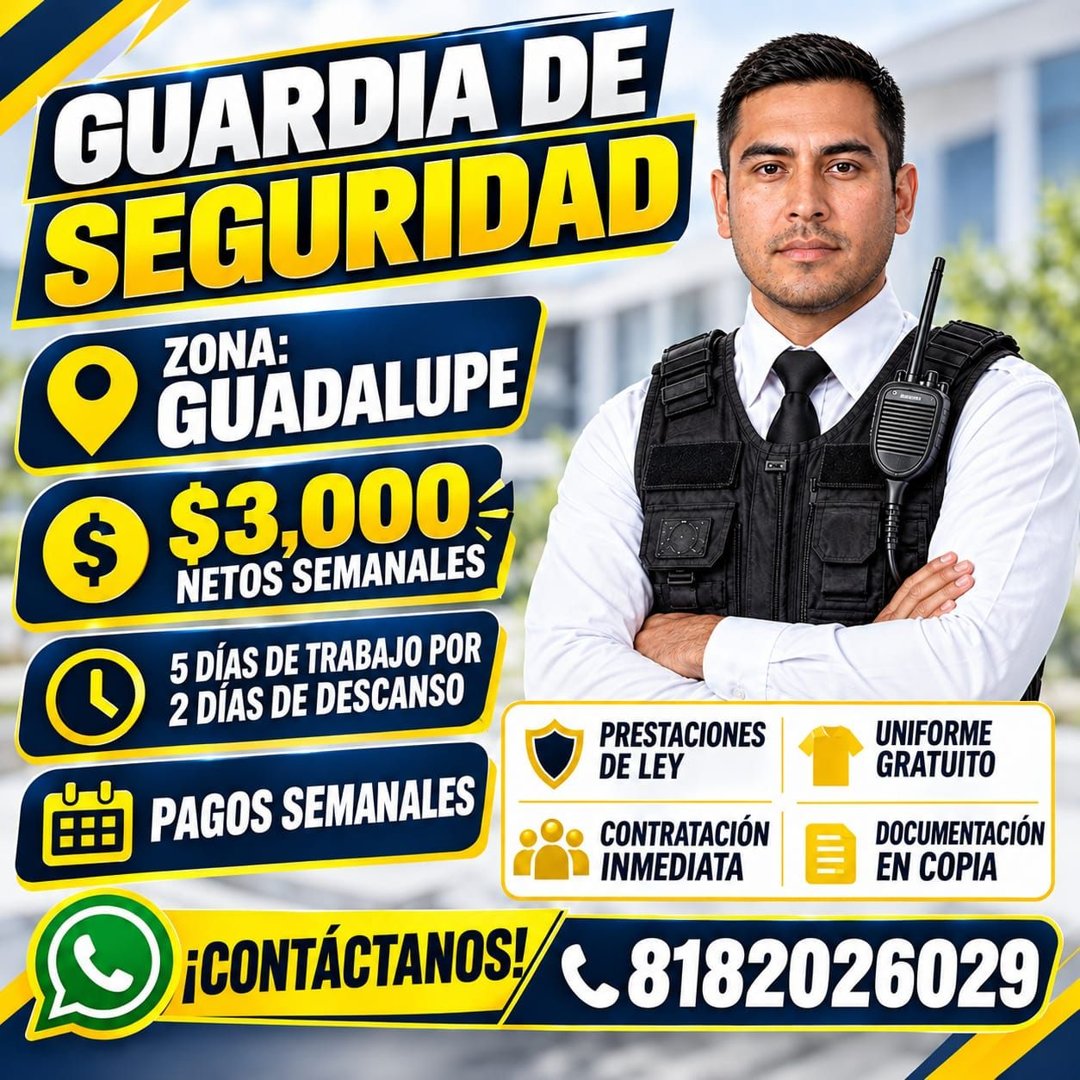 Anuncio de Recluta recluta 2: Guardia de seguridad