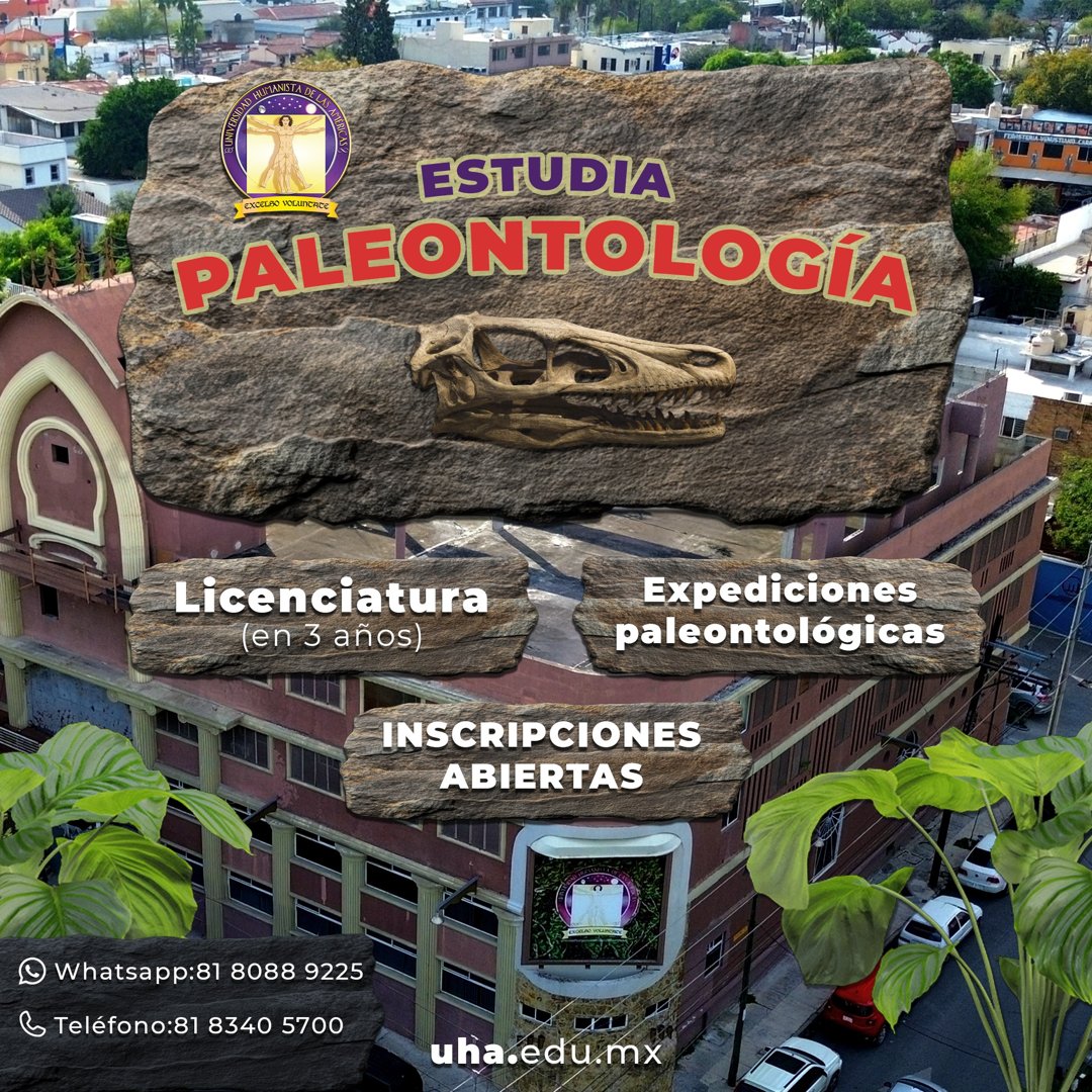 Anuncio de Universidad Humanista de las Américas: Licenciatura en Paleontología