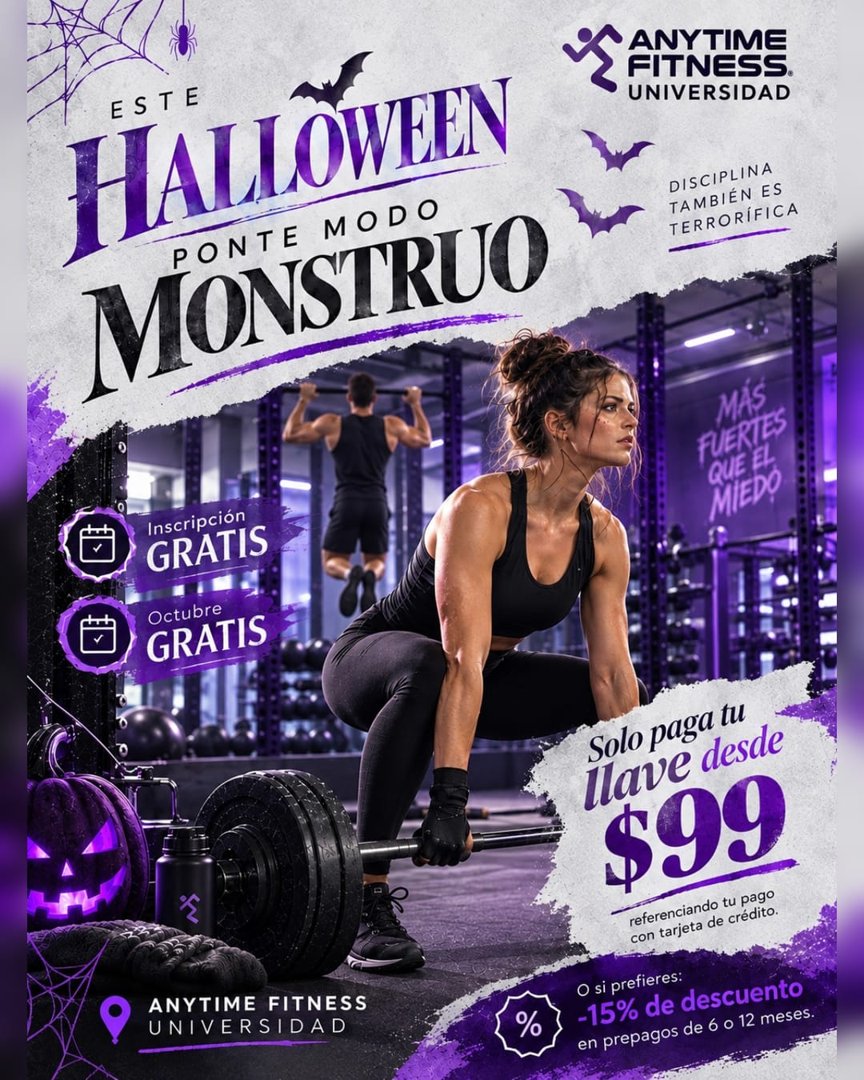 Anuncio de Anytime Fitness Universidad