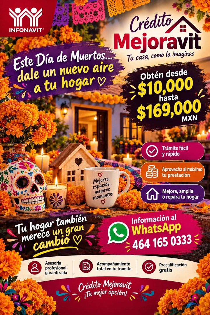 Anuncio de Mejoravit express Salamanca: crédito para remodelación y mejora del hogar