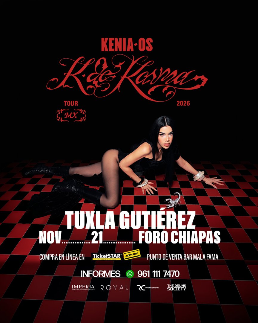 Anuncio de Producciones Royal: Concierto de Kenia Os