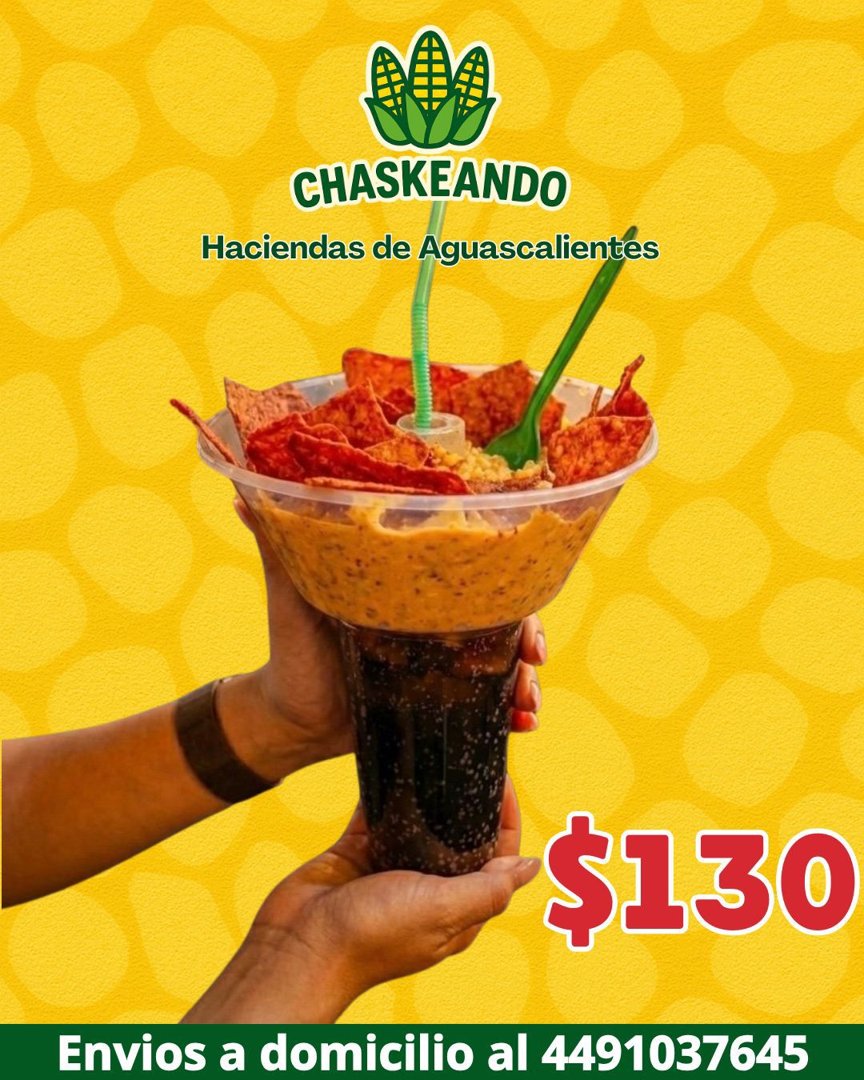 Anuncio de Chaskeando Ags: Comida rápida