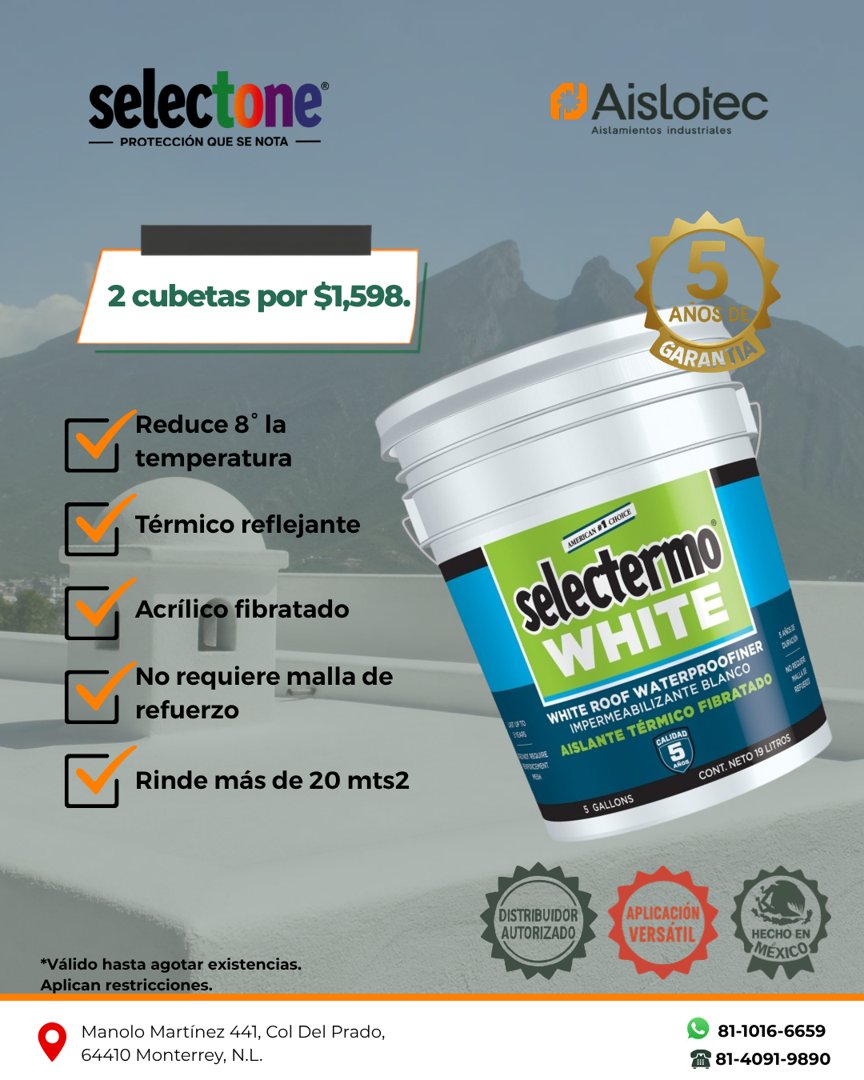 Anuncio de Aislotec: Impermeabilizante térmico fibratado